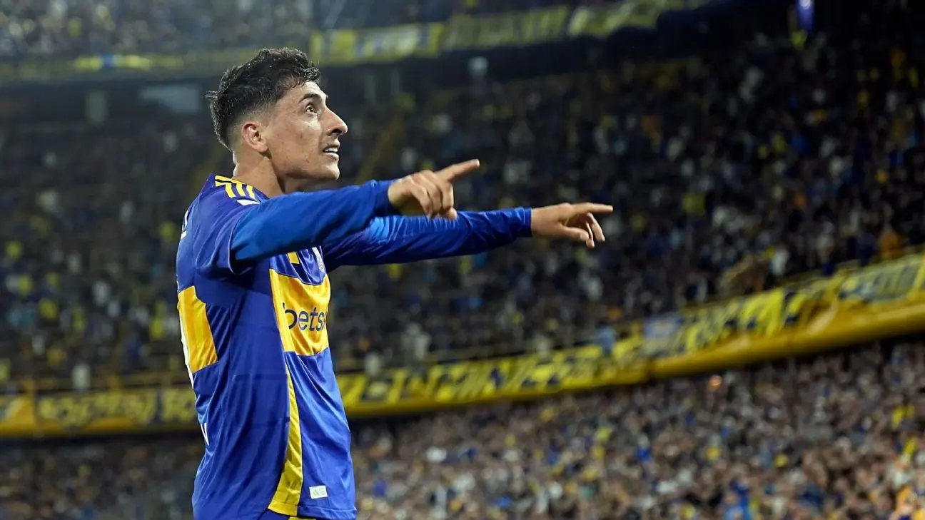 gol de merentiel a boca - Cómo festeja Merentiel los goles