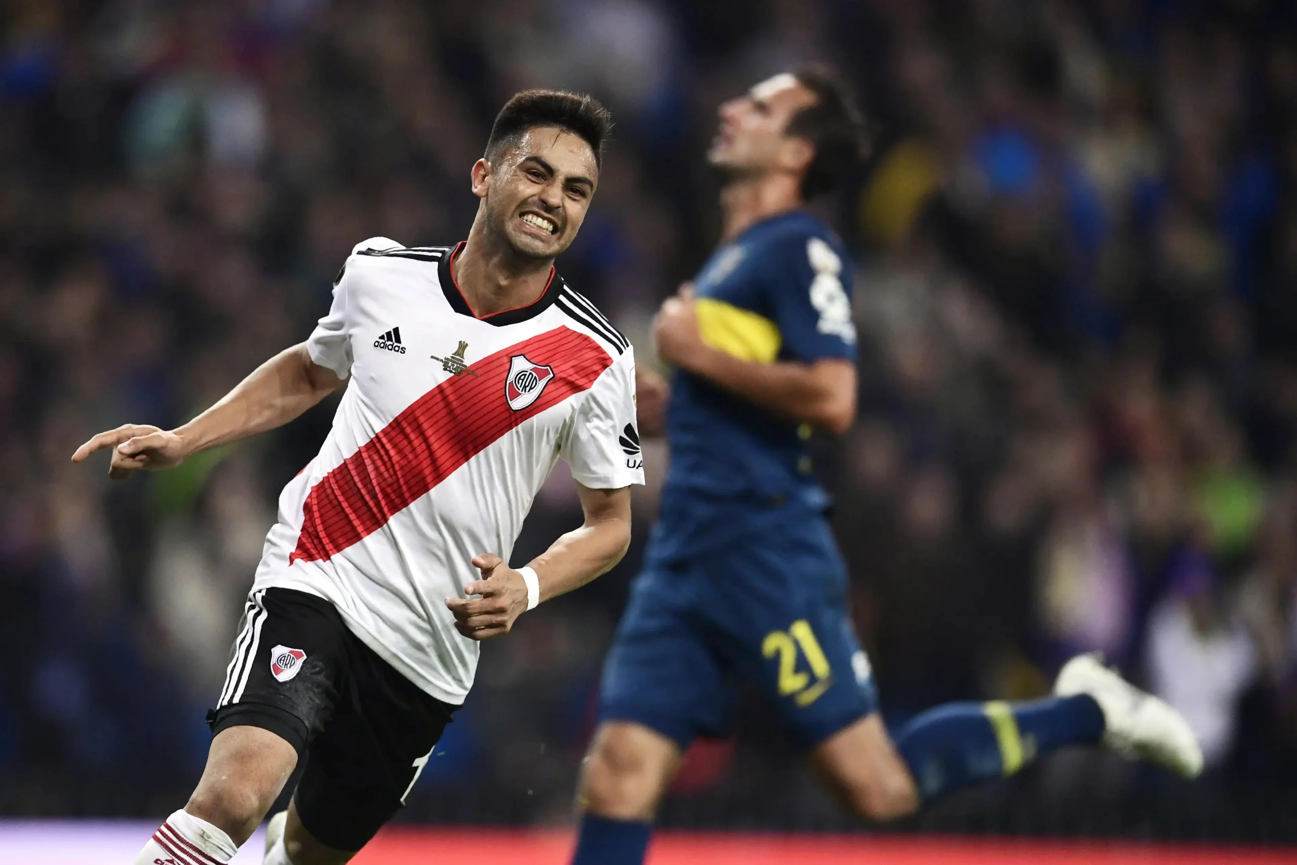 river vs boca pity martinez - Cuántos goles metió el Pity Martínez en River