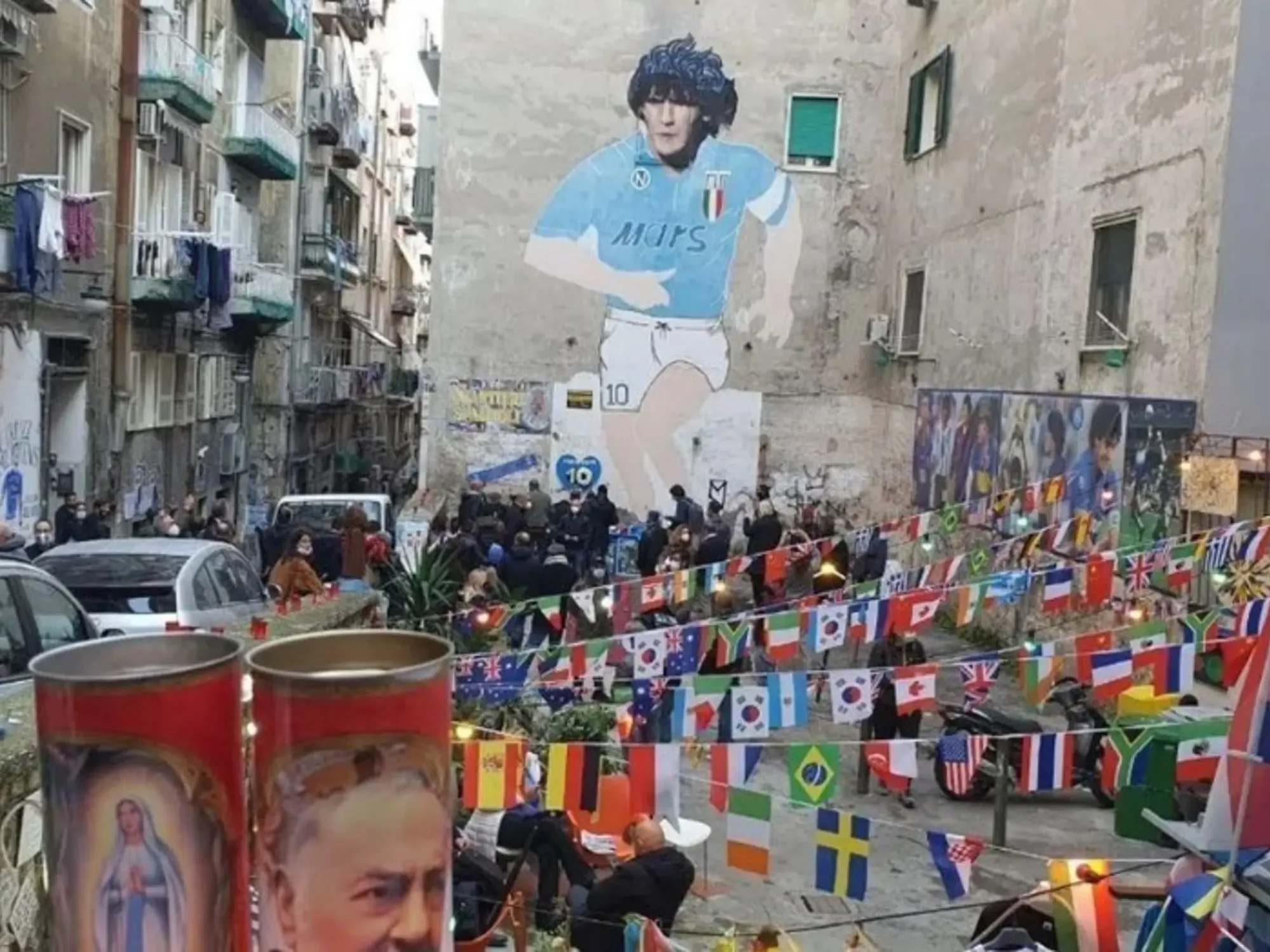 mural de maradona en la boca - Dónde está el grafiti de Maradona