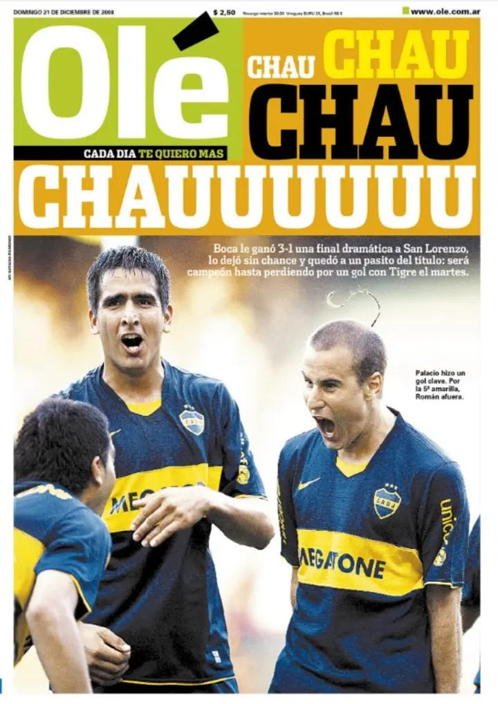 triangular boca tigre san lorenzo - Quién ganó el apertura 2008