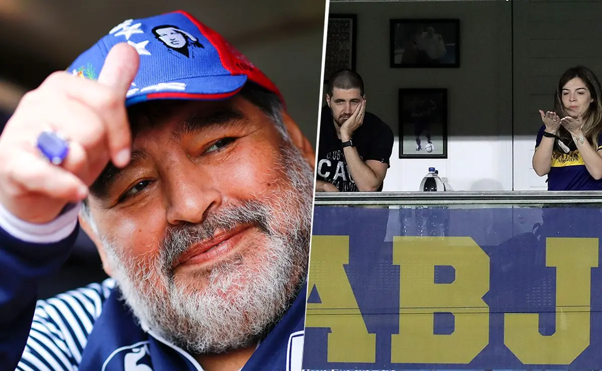 maradona en el palco de boca - Quién hizo los palcos de La Bombonera